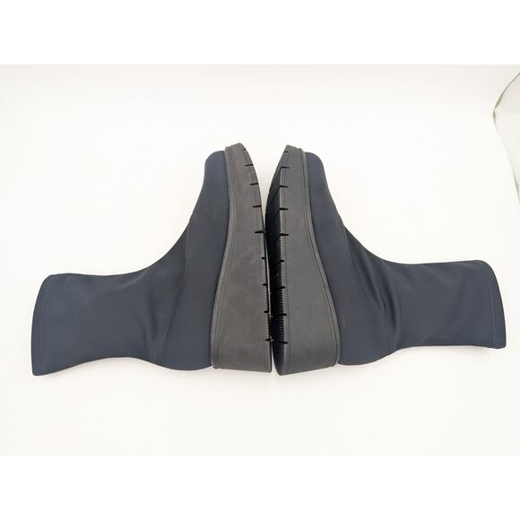 La Canadienne Knit Jared Platform Bootie Women's Black Size US11M EU42 - Picture 10 of 14